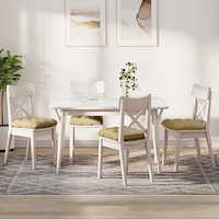 vidaXL Sittkuddar 4 pcs Grågrön 40 x 40 cm Kordread tyg