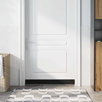 vidaXL Självhäftande dörrborstlist 2 pcs Svart 100 cm