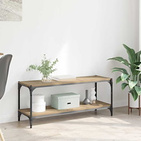 vidaXL TV-skåp Artisan Ek 100x33x41cm Konstruerat trä och järn