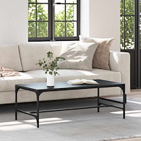 vidaXL Kaffeebord Svart Ek 100 x 50 x 35 cm Konstruerat trä