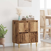 vidaXL Sideboard Gammalt trä 60 x 35 x 70 cm Konstruerat trä