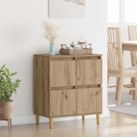 vidaXL Sideboard Artisan Ek 60 x 35 x 70 cm Konstruerat trä