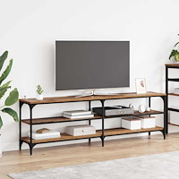 vidaXL TV-skåp Gammalt trä 160 x 30 x 50 cm Konstruerat trä och järn