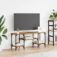 vidaXL TV-skåp Gammalt trä 102 x 35 x 45,5 cm Konstruerat trä och järn