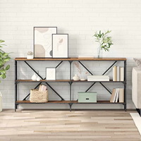 vidaXL Konsolbord Gammalt trä 160 x 30 x 75 cm Konstruerat trä