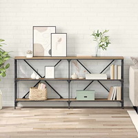 vidaXL Konsolbord Artisan Ek 160 x 30 x 75 cm Konstruerat trä