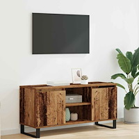 vidaXL TV-skåp Gammalt trä 104 x 35 x 50 cm Konstruerat trä