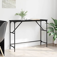 vidaXL Konsolbord Svart Ek 100 x 32 x 75 cm Konstruerat trä