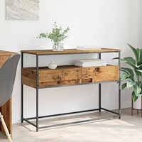 vidaXL Konsolbord Gammalt trä 100 x 40 x 75 cm Konstruerat trä