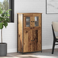 vidaXL Skåp Gammalt trä 62 x 32 x 106,5 cm Konstruerat trä