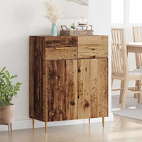 vidaXL Sideboard Gammalt trä 69,5 x 34 x 90 cm Konstruerat trä