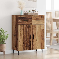 vidaXL Sideboard Gammalt trä 69,5 x 34 x 90 cm Konstruerat trä