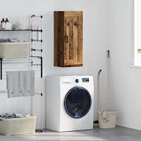 vidaXL Väggskåp Gammalt trä 34,5 x 34 x 90 cm Konstruerat trä