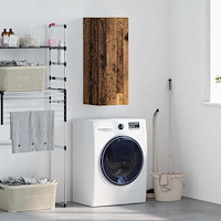 vidaXL Väggskåp Gammalt trä 34,5 x 34 x 90 cm Konstruerat trä