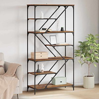 vidaXL Hyllsystem Gammalt trä 91 x 36 x 176 cm Konstruerat trä