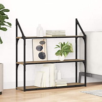 vidaXL Vägg hylla Artisan Ek 80 x 21 x 78,5 cm Konstruerat trä