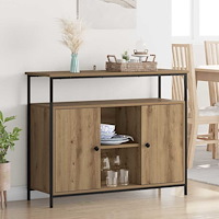 vidaXL Sideboard Artisan Ek 100 x 35 x 80 cm Konstruerat trä