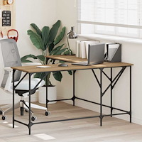 vidaXL Skrivbord Artisan Ek 149 x 149 x 75 cm Konstruerat trä