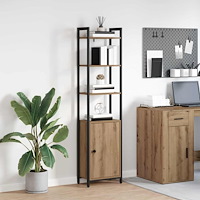 vidaXL Bokskåp Artisan Ek 40 x 24 x 161 cm Konstruerat trä