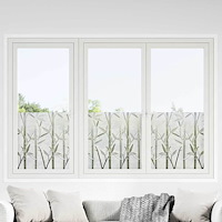 vidaXL Statisk fönsterfilm Bamboo-mönster 45 x 500 cm PVC