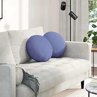 vidaXL Sittkuddar 2 pcs Jeansblå Ø40 x 13 cm tyg