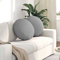 vidaXL Sittkuddar 2 pcs Moln Grå Ø50 x 19 cm tyg