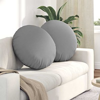 vidaXL Sittkuddar 2 pcs Moln Grå Ø60 x 21 cm tyg