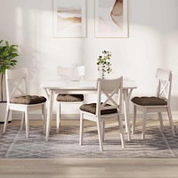 vidaXL Sittkuddar 4 pcs Brun 40 x 40 x 12 cm tyg