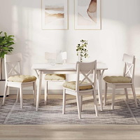 vidaXL Sittkuddar 4 pcs Kräm 40 x 40 x 12 cm tyg