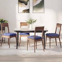 vidaXL Sittkuddar 2 pcs Jeansblå 40 x 40 x 6 cm tyg