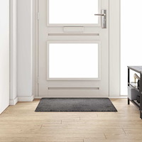 vidaXL Matta-runner Grå 100 x 100 cm 100% Polypropen Tuft