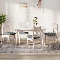 vidaXL Sittkuddar 4 pcs Mörkgrå 45 x 45 cm Mikrofiber Tyg