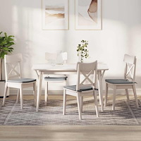 vidaXL Sittkuddar 4 pcs Moln Grå 40 x 40 x 3 cm tyg