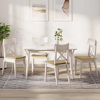 vidaXL Sittkuddar 4 pcs Grågrön 40 x 40 x 3 cm Kordread tyg