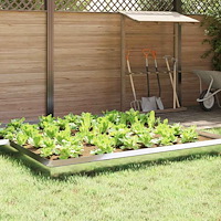 vidaXL Snigelfence Silver 100 x 3,5 x 25 cm Rostfritt stål