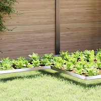 vidaXL Snigelfence Silver 10 x 10 x 25 cm Rostfritt stål