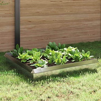 vidaXL Snigelstaket 8 pcs Silver Rostfritt stål