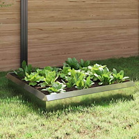 vidaXL Snigelstaket 8 pcs Silver Galvaniserat Stål