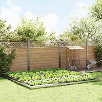 vidaXL Snigelstaket 20 pcs Silver Rostfritt stål