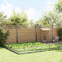 vidaXL Snigelstaket 20 pcs Silver Galvaniserat Stål