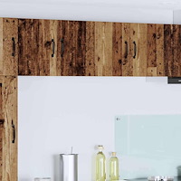 vidaXL Kökväggsskåp 2 pcs Gammalt trä 60 x 31 x 40 cm Konstruerat trä