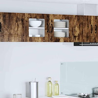 vidaXL Köksskåp med dörr 2 pcs Rökt ek 40 x 31 x 40 cm Konstruerat trä