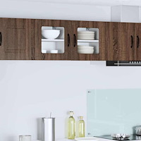 vidaXL Köksskåp med hylla Brun Ek 40 x 31 x 40 cm Konstruerat trä