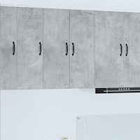 vidaXL Köksskåp 2 pcs Betonggrå 30 x 31 x 80 cm Konstruerat trä