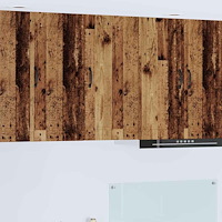 vidaXL Köksskåp med hylla Gammalt trä 40 x 31 x 80 cm Konstruerat trä