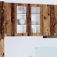 vidaXL Väggskåp för kök Gammalt trä 80 x 31 x 80 cm Konstruerat trä