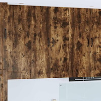 vidaXL Köksskåp med hylla Rökt ek 30 x 31 x 100 cm Konstruerat trä