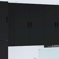 vidaXL Väggskåp för kök Svart 40 x 31 x 100 cm Konstruerat trä