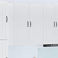 vidaXL Köksskåp Högblanka vita 40 x 31 x 100 cm Konstruerat trä