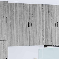 vidaXL Väggskåp för kök Grå Sonoma 40 x 31 x 100 cm Konstruerat trä